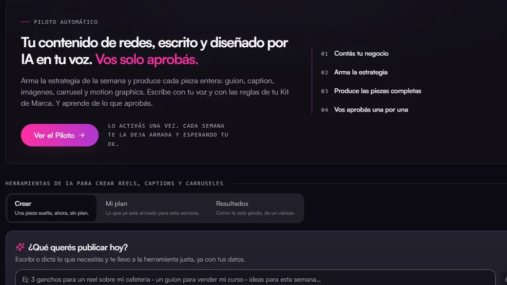 Aprobás · Recortes de capturas del panel · datos de ejemplo
